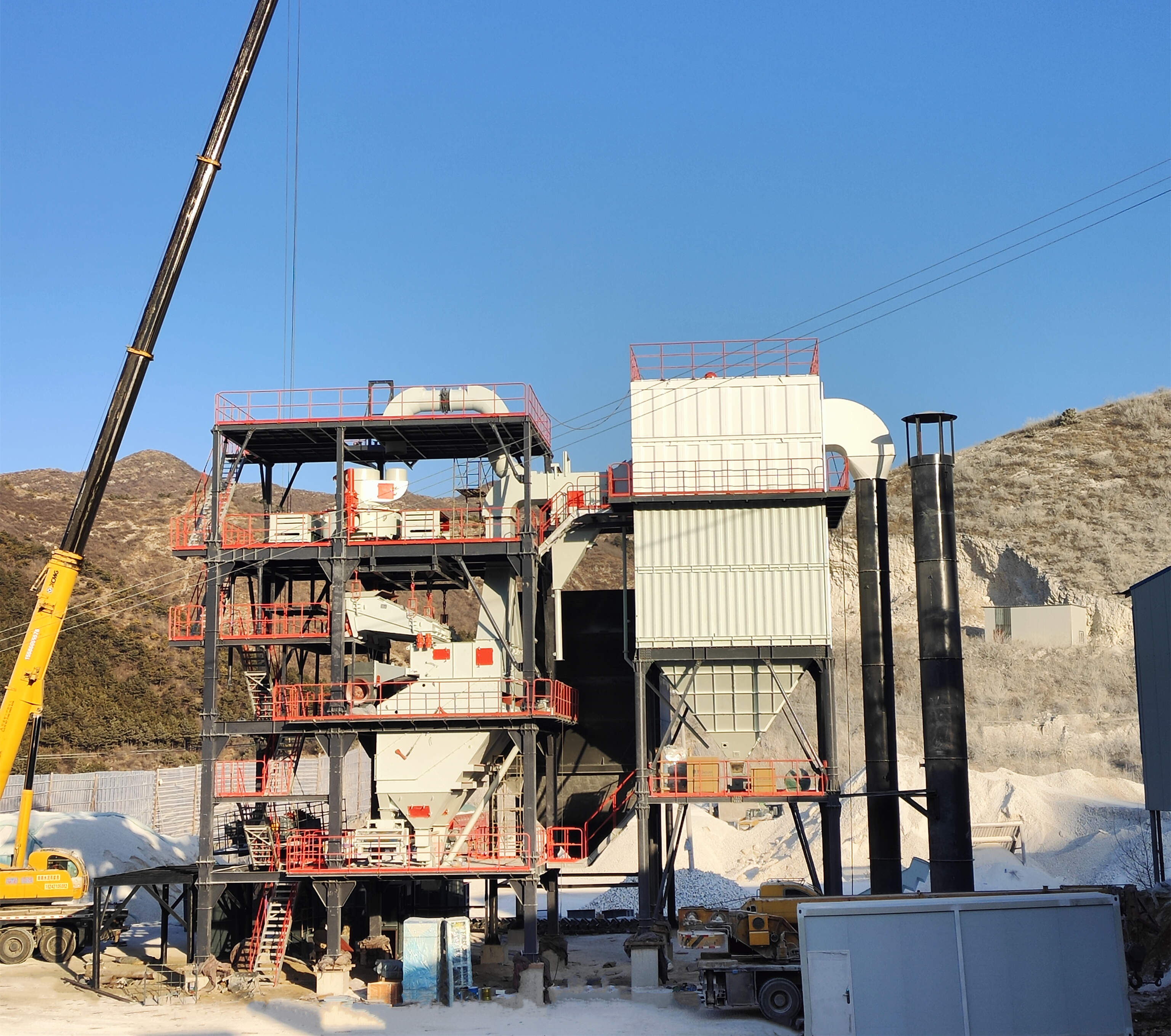 生產(chǎn)高品質(zhì)機制砂，請選擇唐山金路V9干式制砂樓